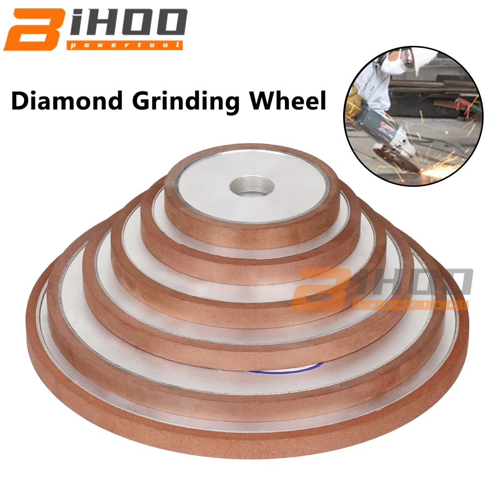 100mm/125mm/150mm Diamond Grinding Wheel Parallel Grinder Disc For Mill Sharpening Tungsten Steel Carbide Rotary Abrasive Tools