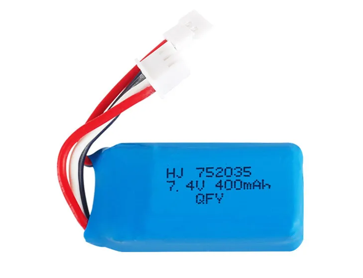 

7.4v Battery For DM007 RC Airplane Quadcopter Drone Helicopter Toy Spare Parts 2s 7.4V 400mah Lipo Battery xh2.54 Plug