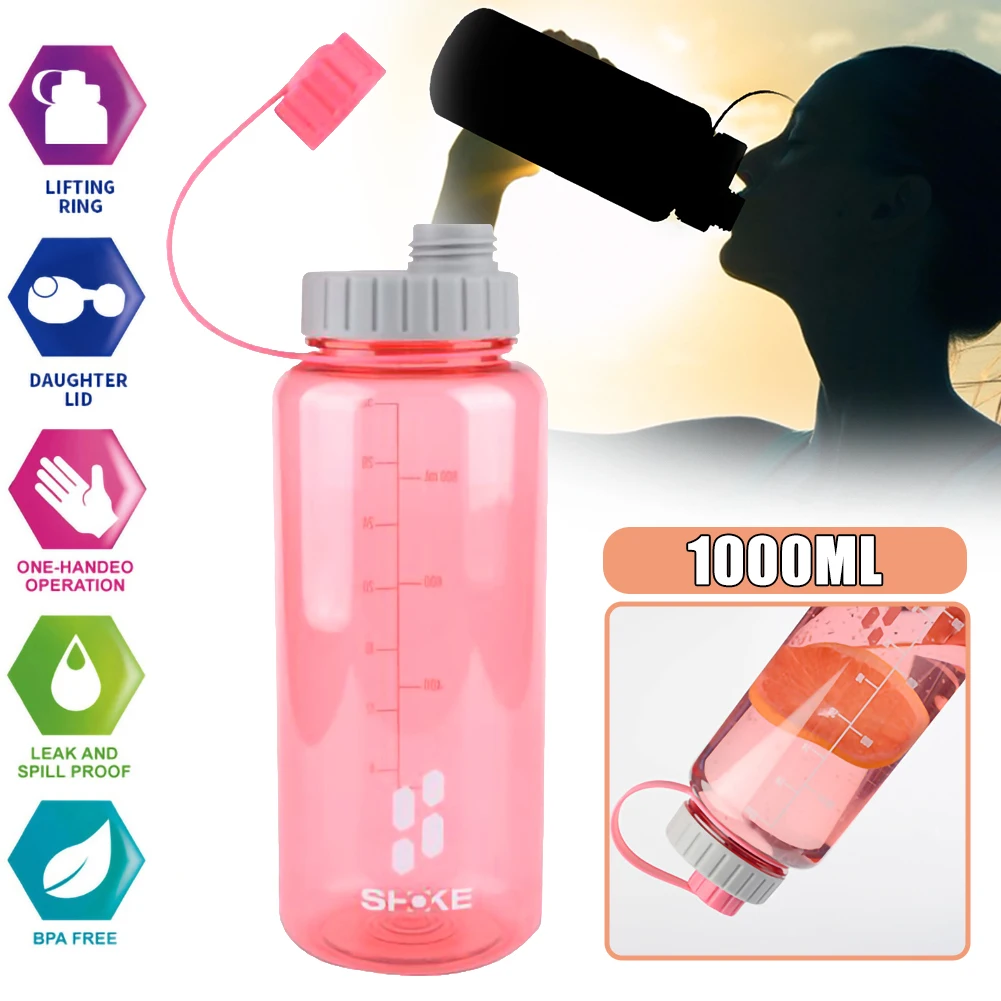 

5 COLORS Outdoor Portable Space Cup Tritan 1000ML Sports Bottle without BPA