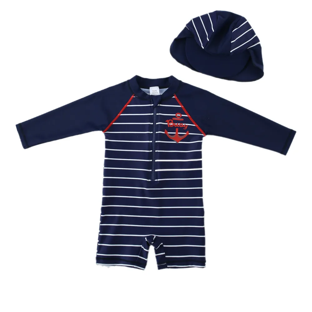 Wishere Baby Swimwear For Boys 3-36M One-piece Swimsuit Kids Beachwear UPF50+ Swimming Clothing Sunsuit