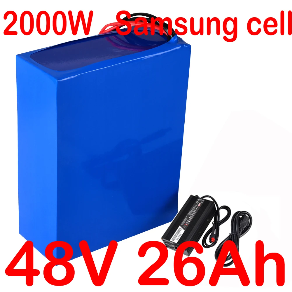 

ebike battery samsung 18650 cell 48V Battery 48V 2000W 1500W 1000W Electric Bike Battery 13S 48V 25AH 21AH 20AH Lithium Battery