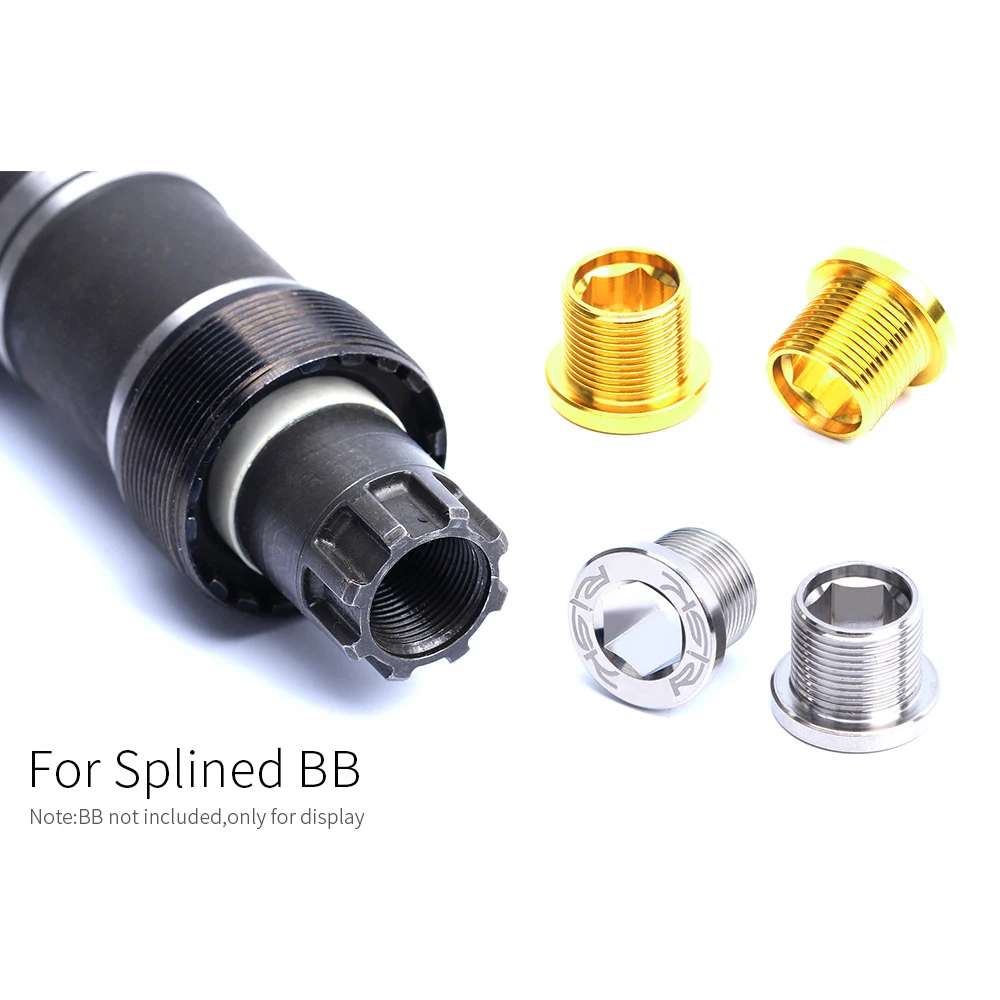 RISK M15x12 MTB Bike Chain Wheel Octalink Linking Screw Bicycle Splined BB Bottom Bracket Fixing Bolt Crank Arm Dust Cover | Спорт и