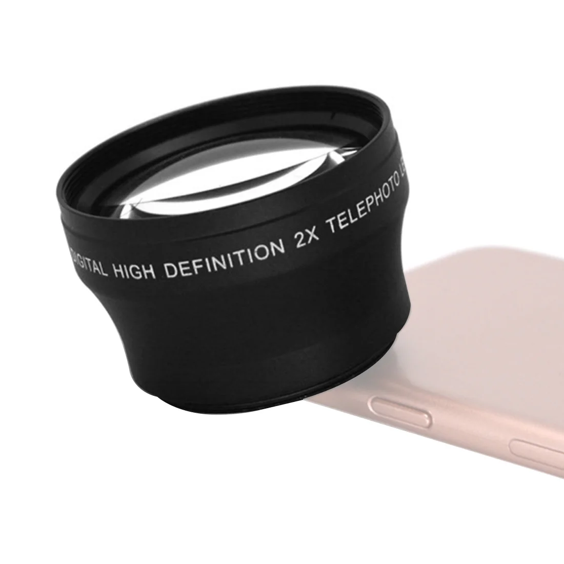 

BGNing 52mm 10X Macro Lens w/ 52mm Size Lens Filter Thread for Mobile Phone Lens 52mm/37mm 2X Magnification Teleconverter Lens