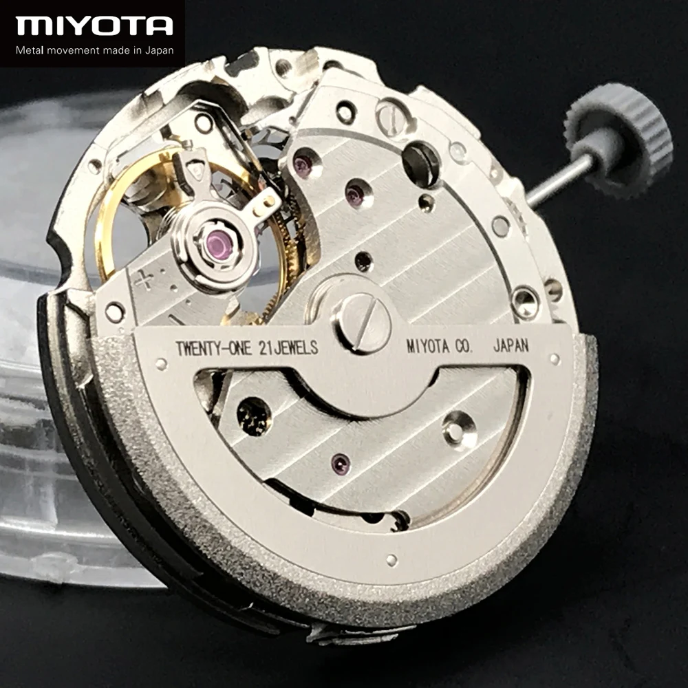 

High Quality Mechanical 21 Jewels MIYOTA 82S5 Automatic Movement Self-Winding Movt Golden Skeleton Dial Design