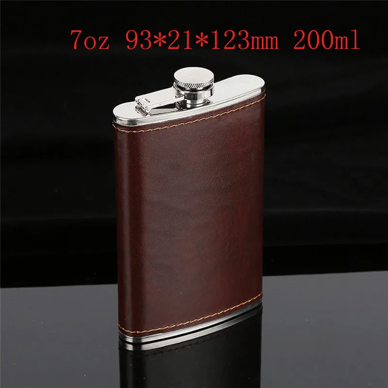 5/6/7/8/9/10 унций нержавеющая плоская колба для ликера алкоголь виски Flask карманная