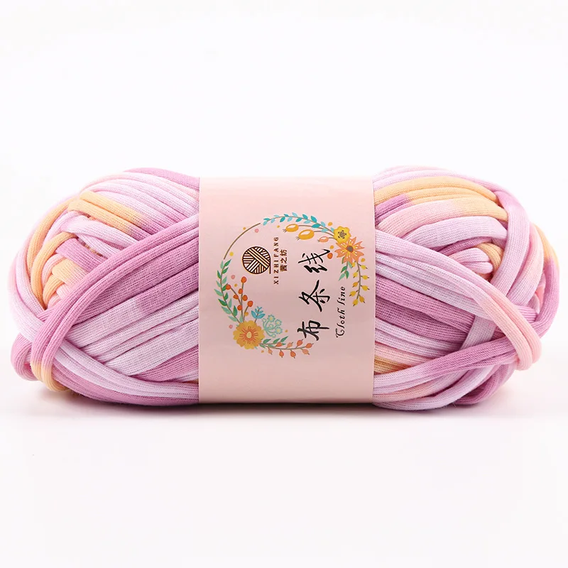 100 г/шт. мягкая гладкая хлопчатобумажная пряжа красочная Лана вязание крючком