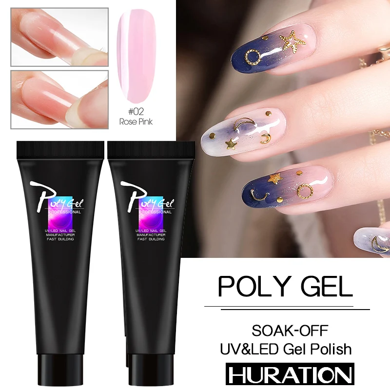 Huration новая салфетка для Poligel строитель наращивание ногтей Полупостоянный эмаль