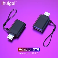 ihuigol mini usb adapter for samsung huawei xiaomi micro usb female to usb 3 0 male connector otg sync data otg phone converters