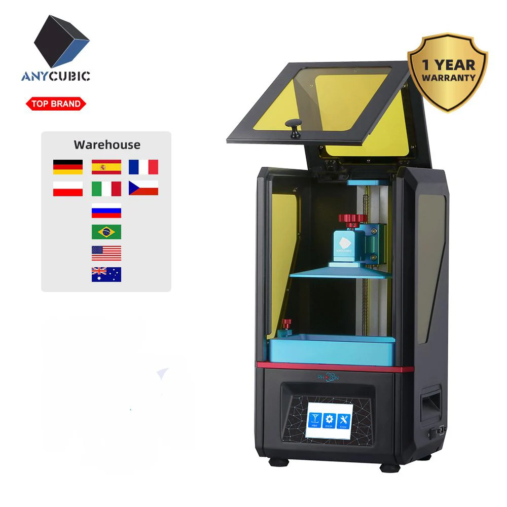 Photon ANYCUBIC 3d принтер Фотон УФ Смола SLA офф-лайн Печатный светильник-лечение Impresora 3d 2,8 ''сенсорный ЖК-экран Высокая точность 3d drucker - Цвет: Photon