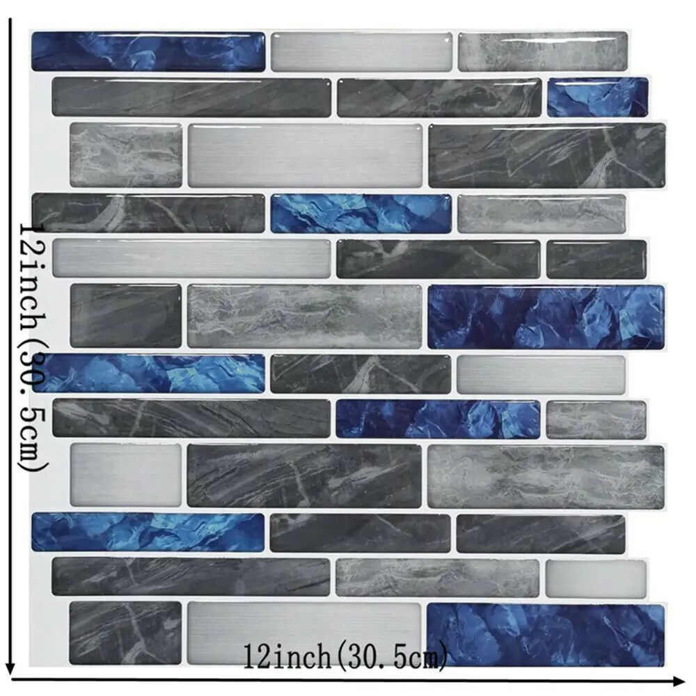 3D самоклеящаяся кухня настенная плитка для ванной мозаичная наклейка пилинг и