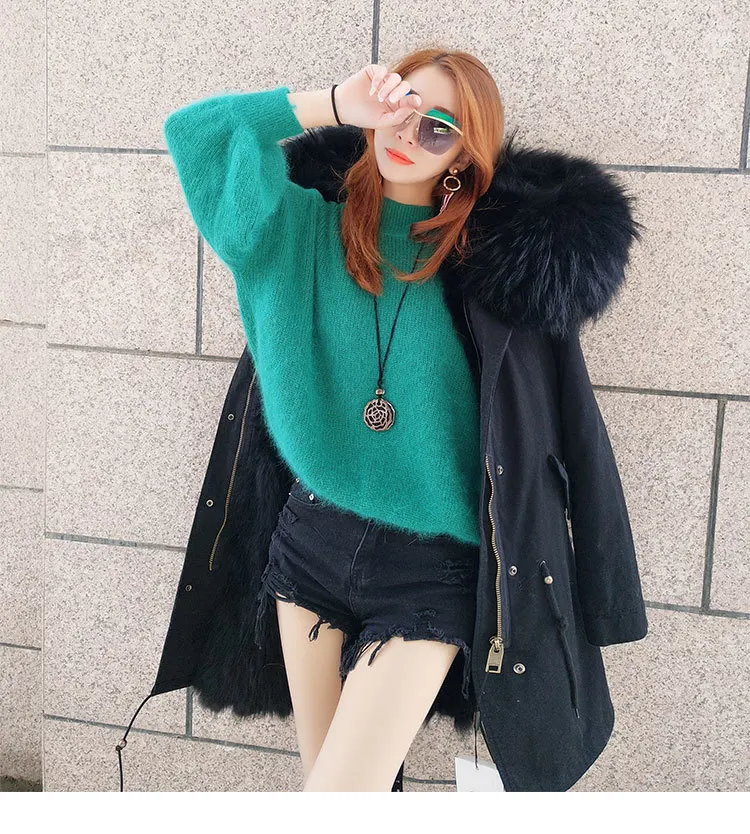 Бесплатная доставка. Женская парка стильная куртка зимнее теплое пальто с