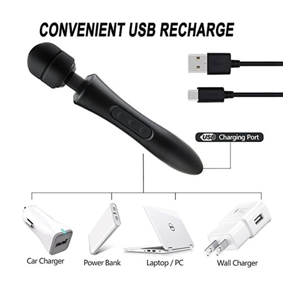 Массажер для женщин Стимулятор клитора зарядка по USB точки G вибратор AV в виде