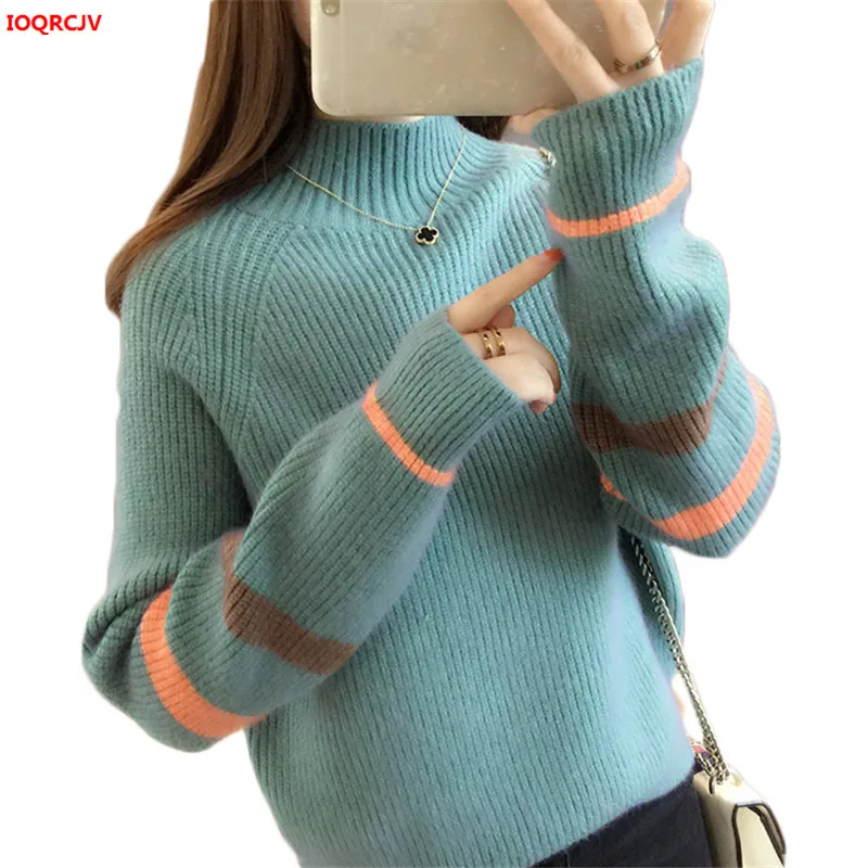 High Quality Women Fashion Turtleneck Sweater Winter Thick Warm Pullovers Female Long Sleeve Jumper Knitted Pullover W1802 | Женская