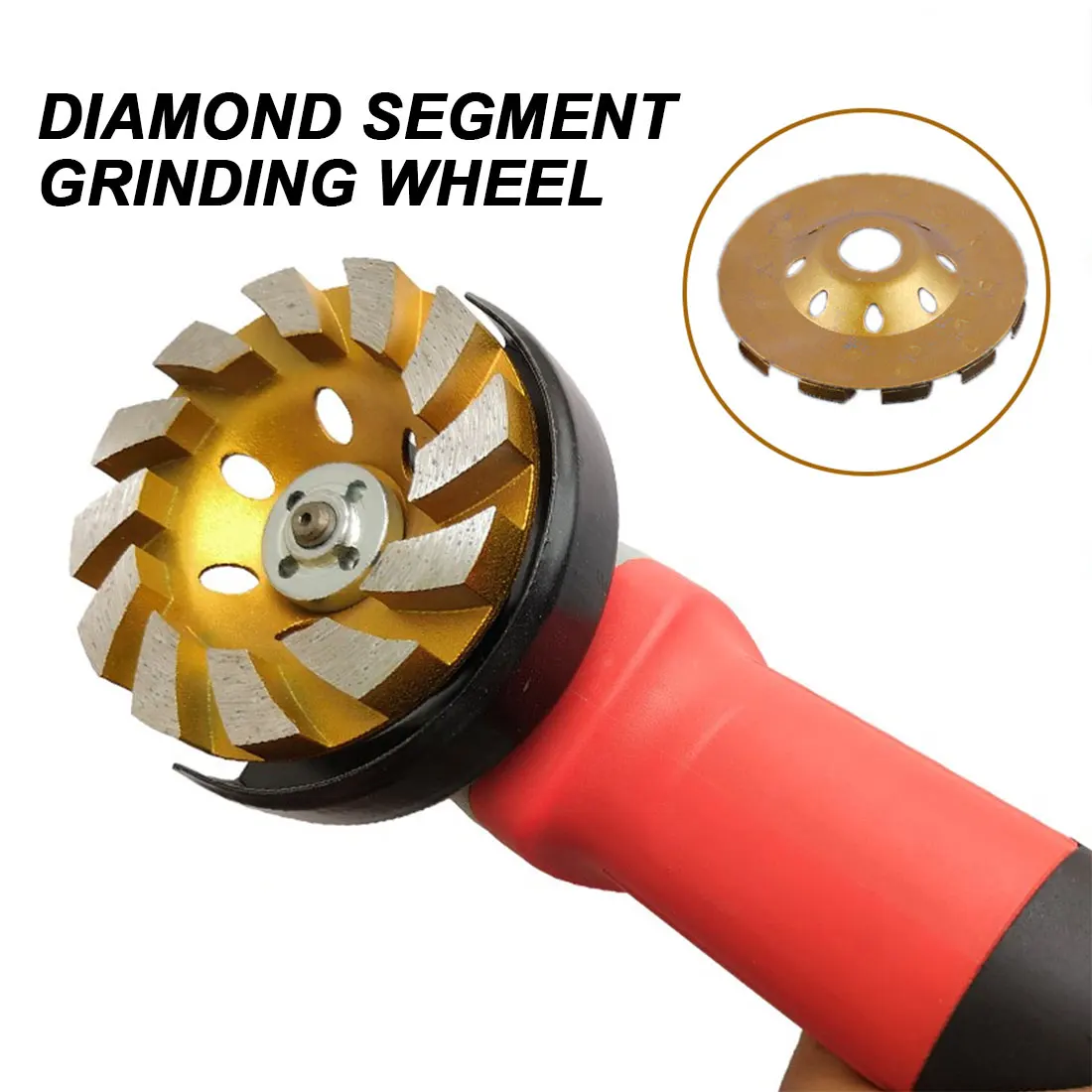 

Алмазный Сегментированный шлифовальный круг, дисковый шлифовальный станок для бетона, гранита, камня, резки 100 мм, шлифовальный круг