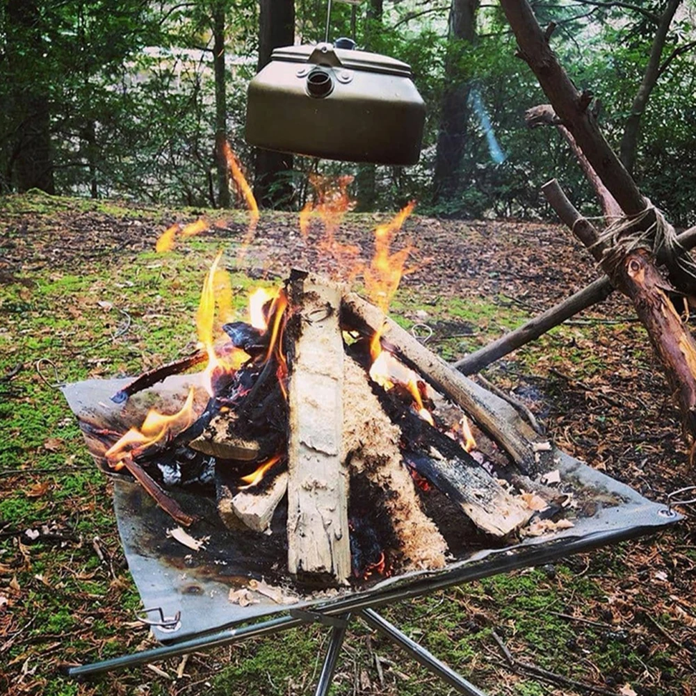 Портативная прочная сетка для кемпинга барбекю камина стойка сада заднего двора