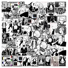 10/30/50PCS Black and white Tokyo Revengers Anime Stickers DIY Laptop Skateboard Motorcycle Phone Waterproof Cool Decals Sticker