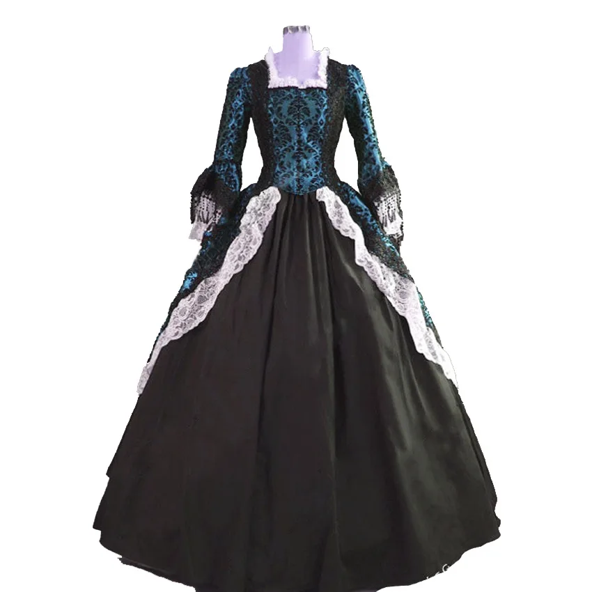 

Blue and Black Palace Dress Party Dress