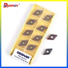 DCMT070204MV DCMT070208MV DCMT11T304 DCMT11T308 LF6018 карбидная вставка DESKAR вставка нержавеющая сталь инструмента токарного станка