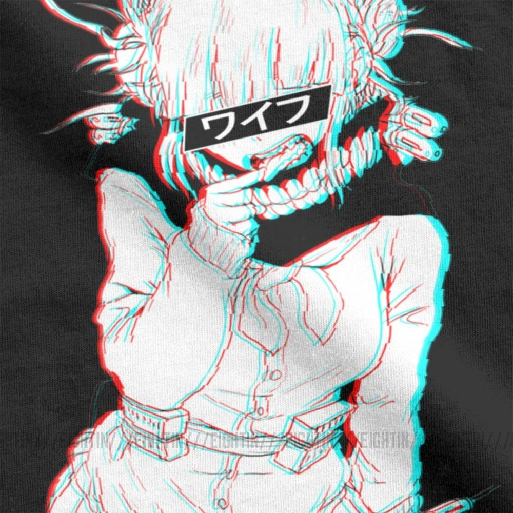 Футболки Toga Himiko сумасшедший злодец вайфу Аниме Манга кавайная футболка мужская