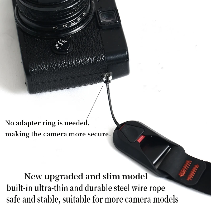newly upgraded wire rope quick release connector with base camera shoulder strap for sony canon nikon fujifilm olympus cameras free global shipping