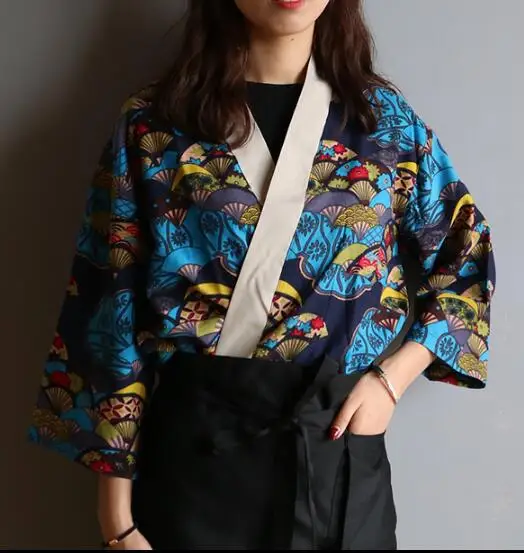 Рубашка для официанта и суши кимоно-Униформа в японском стиле | Тематическая