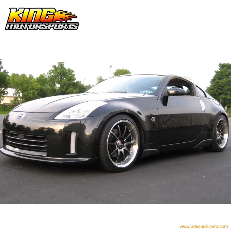 

Fit For 03-08 NISSAN 350Z Z33 SIDE SKIRT URETHANE 4PCS JDM STYLE