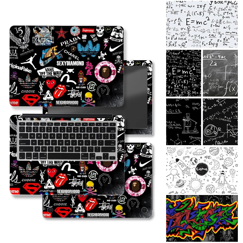 Laptop Stickers Skins PVC Graffiti Cover for 11"13.3"14"15.6"17.3" Vinyl Originality Decorate Decal for Macbook //Acer/Lenovo/HP