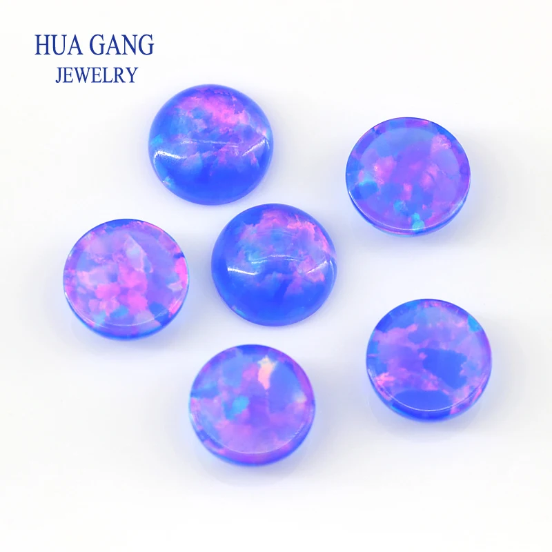 

#15B1 Opal Beads Round Cabochon Stone 10mm Loose Lab Created Gemstone For Rings Earrings Necklaces Pendants Customized Jewelry
