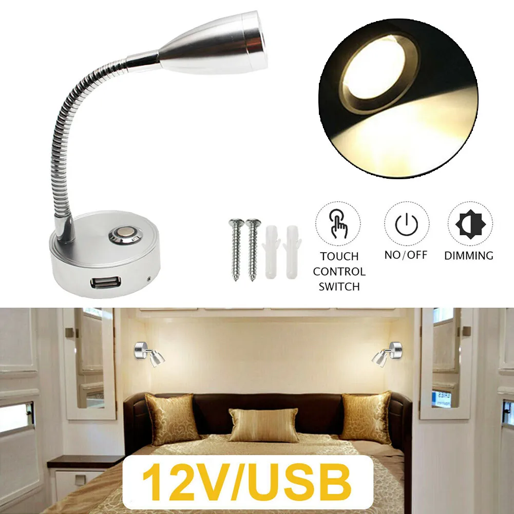 

Caravan LED Reading Light Spot Touch Switch Warm White 12V 1PC Accessories