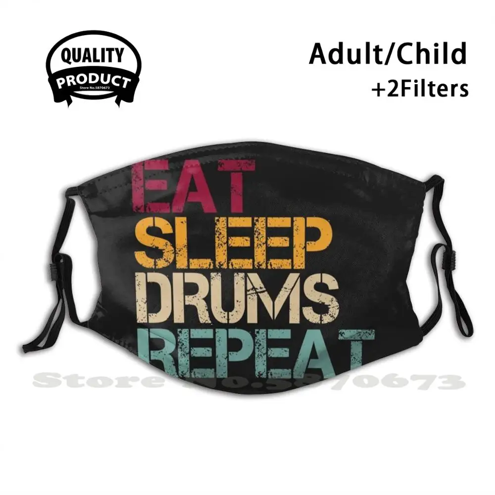 

Забавный подарок для барабана съедобного сна в ретро стиле для барабанщика модные защитные маски ремешок барабанные инструменты музыкальн...