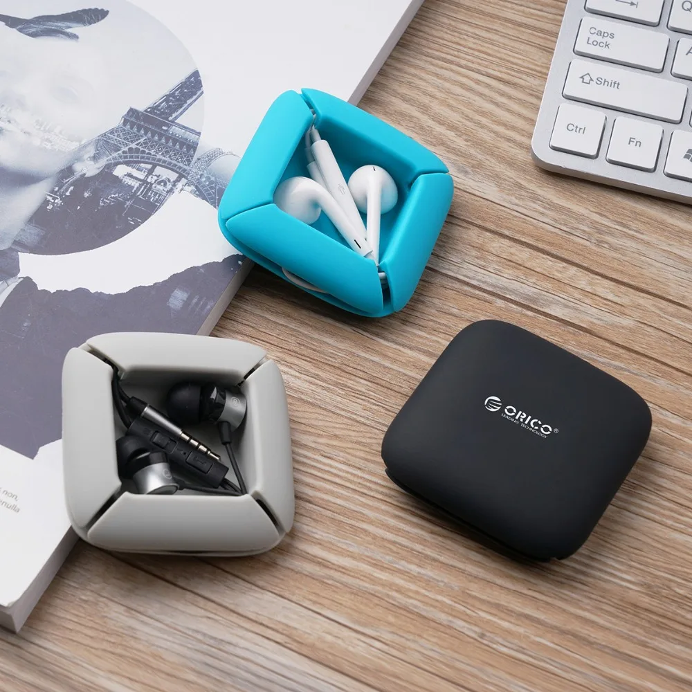 

ORICO Earphone Storage Winder Cable Organizer Clips Cable Holder Phone Cord Protector Headphone Accessories