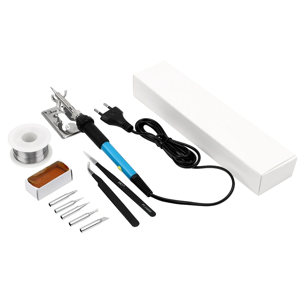 

Solder Wire Tool Kit 11pcs/set US 110V EU 220V Adjustable Temperature Solder Station Stand With 5pcs Iron Tips