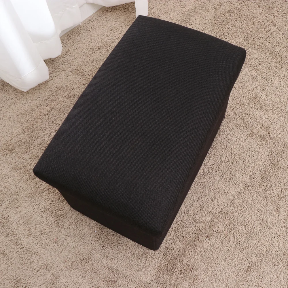 

Foldable Storage Ottoman with Folding Chest Storage Box Linen Fabric Ottomans Bench Foot Rest for Bedroom Living Room (Grey)