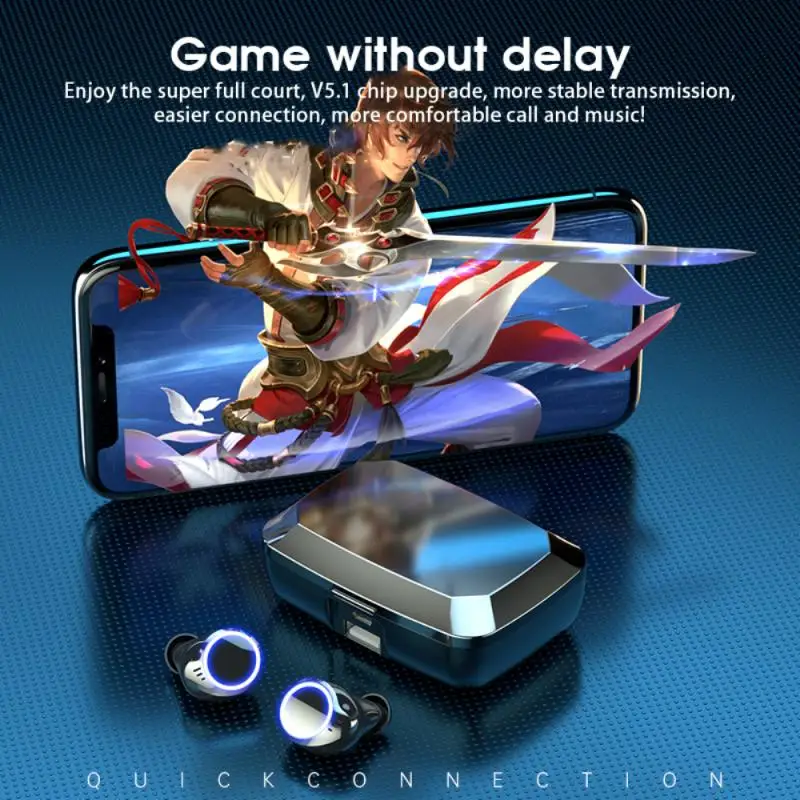 Беспроводные наушники-вкладыши с зарядным футляром 3500 мАч | Электроника