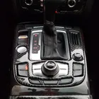 Панель переключения передач автомобильной консоли из углеродного волокна, декоративная крышка, отделка, наклейки для Audi A4 B8 A5 Q5 2012-2016, аксессуары для интерьера