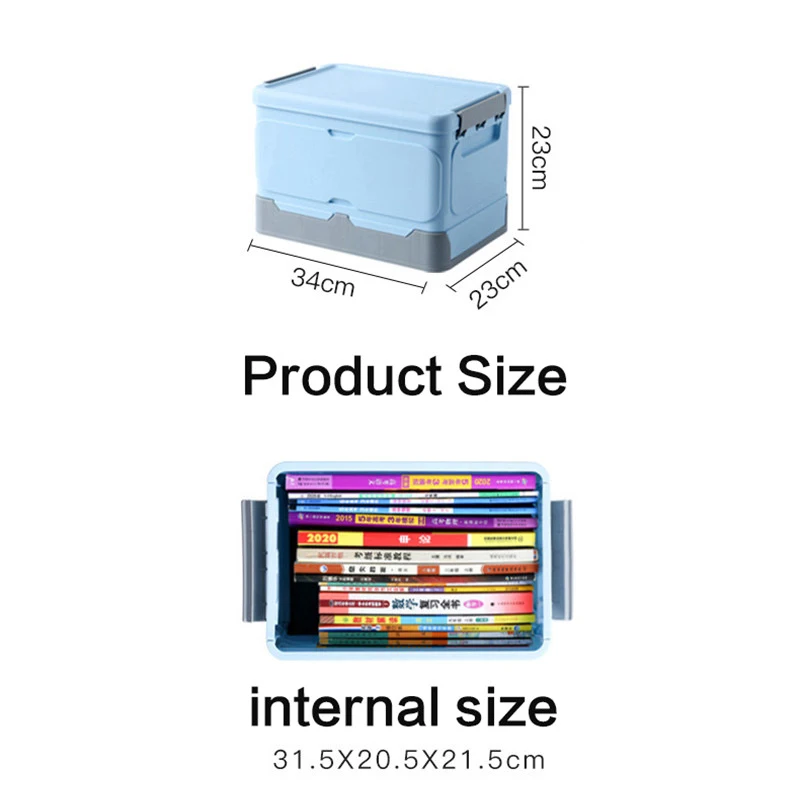 

Folding Storage Box Multi-functional Plastic Organizer Basket Sundry Clothes Toy Household Office Organizador Accessories