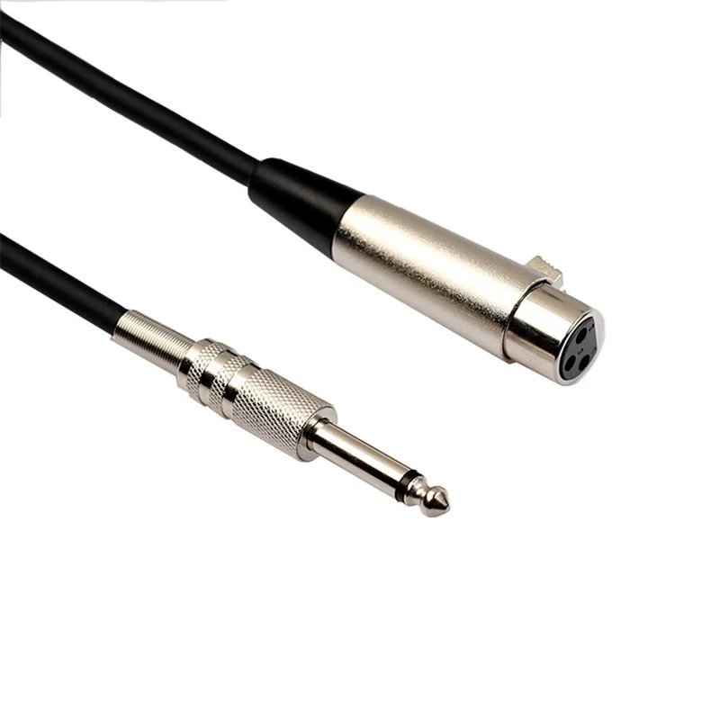 Кабель для микрофона XLR-гнездо кабель Aux TRS 6 35 мм/6 5 мм штекер-гнездо XLR шнур