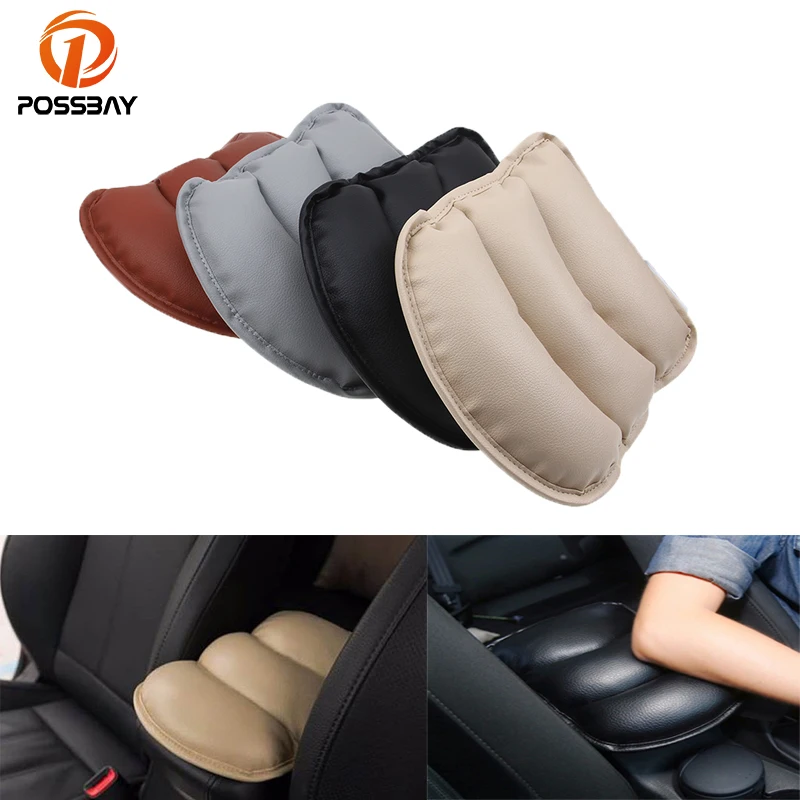 Мягкий кожаный чехол для подлокотников автомобиля POSSBAY