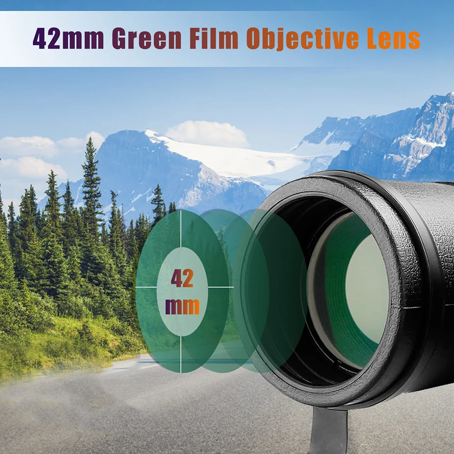 SVBONY SA202 бинокль 10X42 монокуляр мощный профессиональная Крыша Призма телескоп для