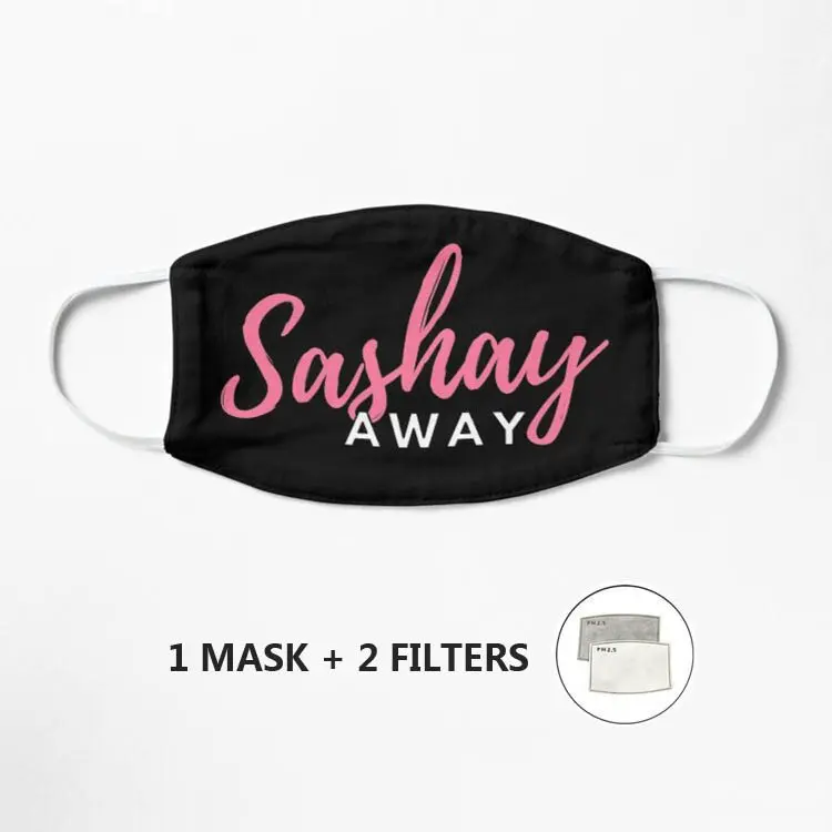 

Маска Sashay Away (шрифт)-Ru Paul's Drag Race, маска для взрослых, маска для лица с рисунком, многоразовая маска