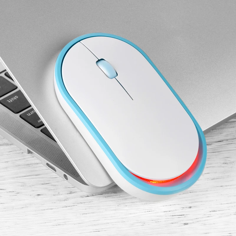 Мышь Bluetooth 1600 точек/дюйм Беспроводная игровая мышь 2 4G USB со светодиодной