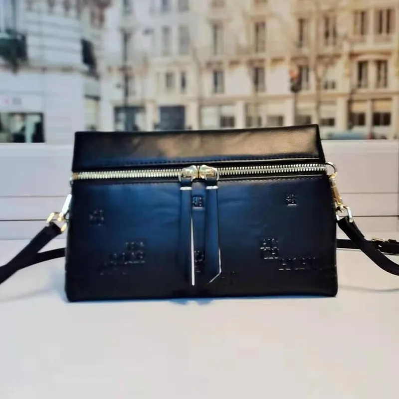 

2021New Fashion 100% Genuine Leather Luxury Brand Designer Wallets and Handbags Women's Zipper Bag Shoulder Messenger Square Bag