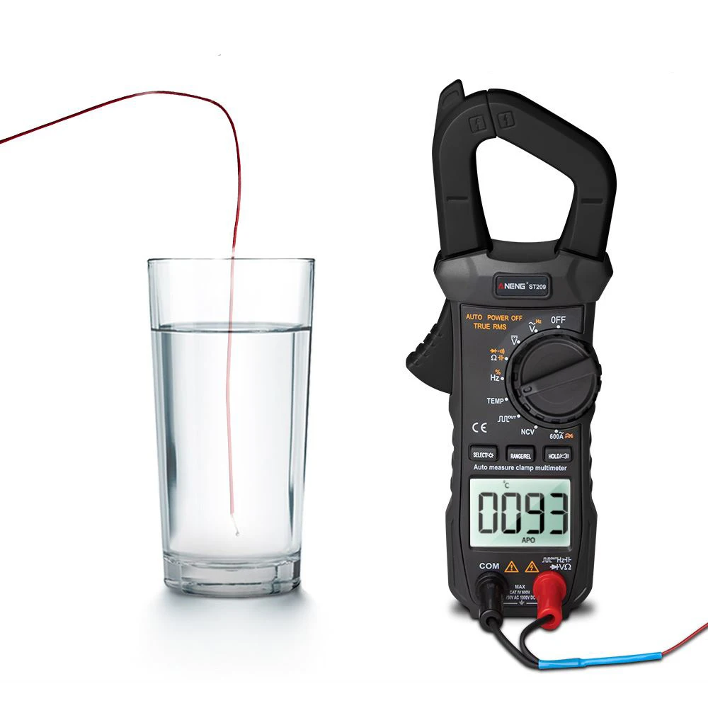 Цифровые токоизмерительные клещи True RMS тестер зажимов постоянного/переменного