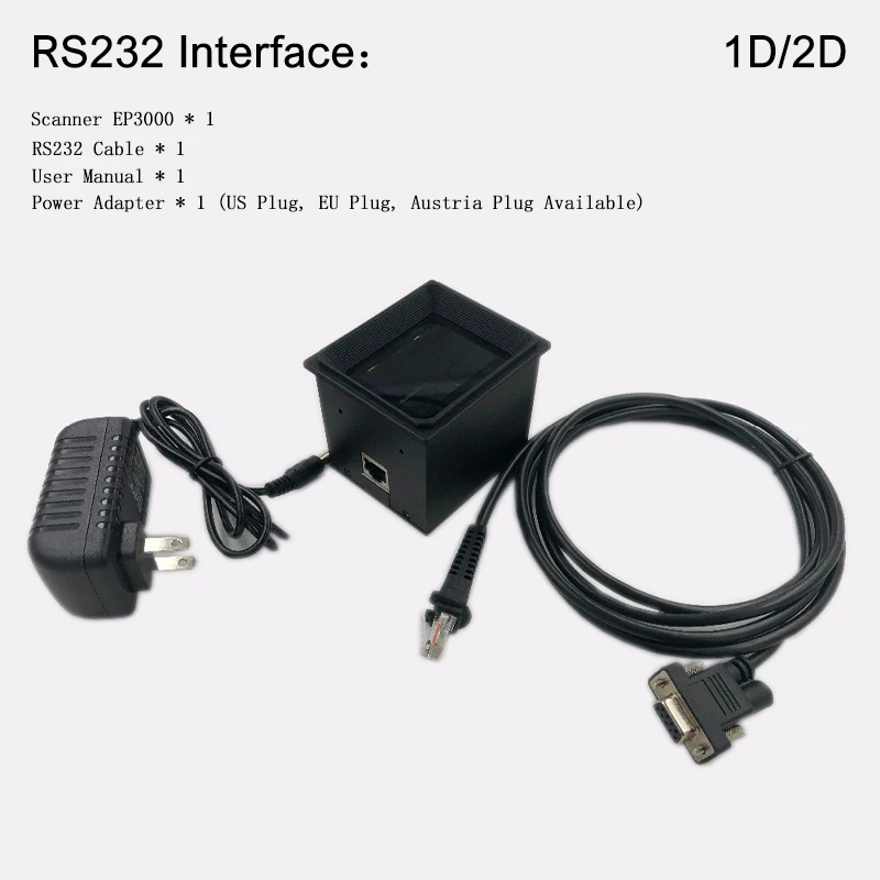 2D/QR/1D Штрих-Код Сканирующий модуль формат wiegand/RS485/USB/RS232 сканер штрих-кода модуль EP3000 QR сканер 2D сканер штрих-кода