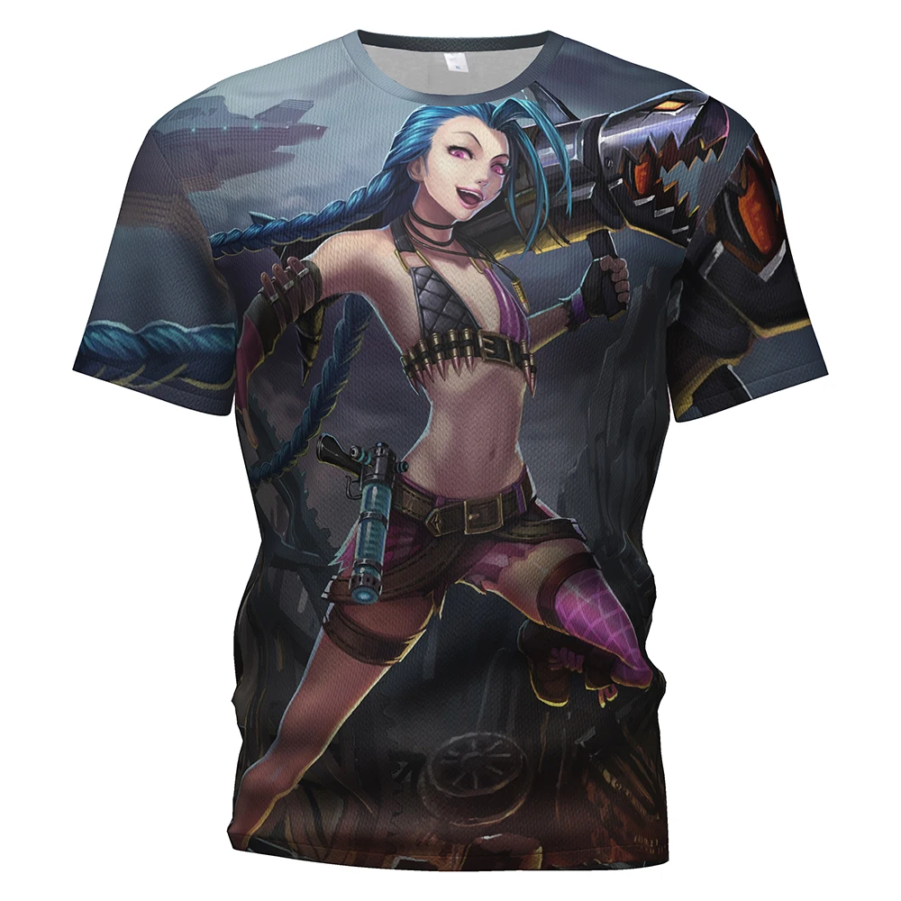 League Of Legend Games 3d Футболка с принтом для мужчин/wo мужчин Лига Легенд одежда Yasuo Jinx Ezreal