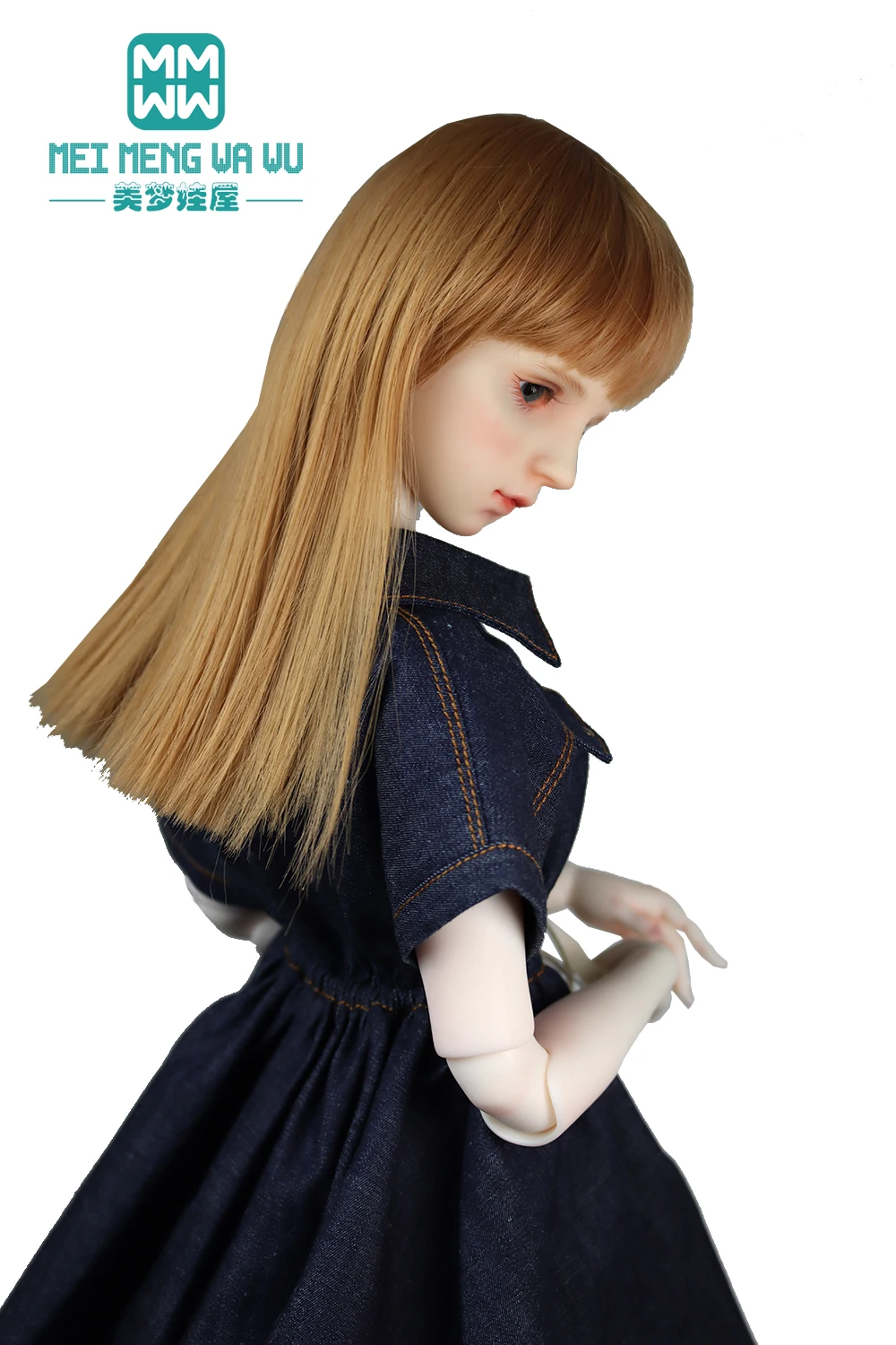 Кукольная одежда BJD подходит для куклы 60 см 1/3 модное черное клетчатое платье