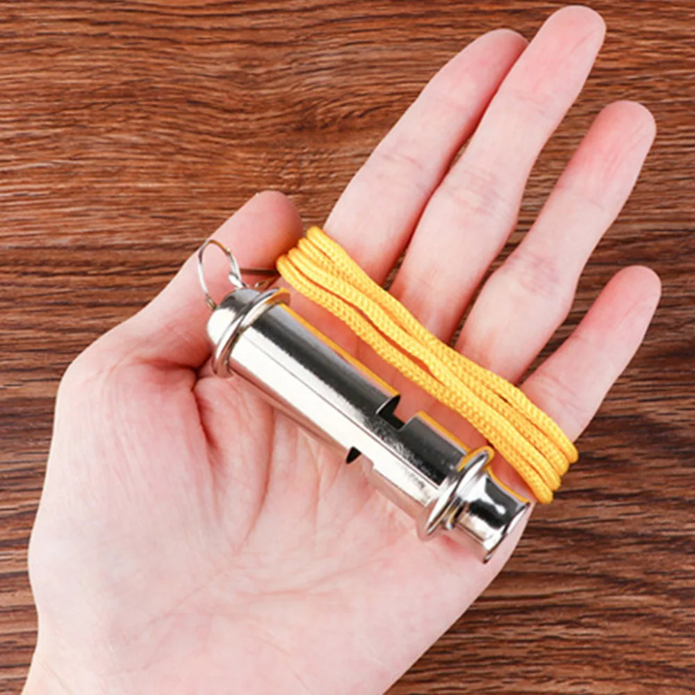 

3pcs Safety Survival Whistle Portable Stainless Steel Whistle Outdoor Accessory