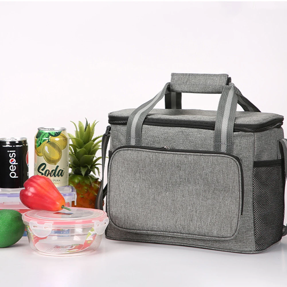 

Outdoor Picnic Oxford Cloth Insulation Bags Leak-Proof Portable Drink Food Cooler Bag Lunch Bento Thermal Carrier Camping Hiking