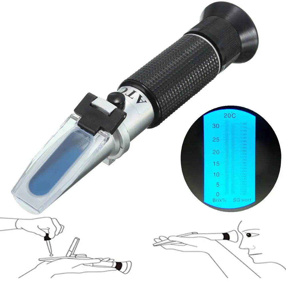 ATC Auto Car Battery Antifreeze Refractometer Glycol Detector Propylene Tester Tools All-round Freezing Point Meter | Автомобили и