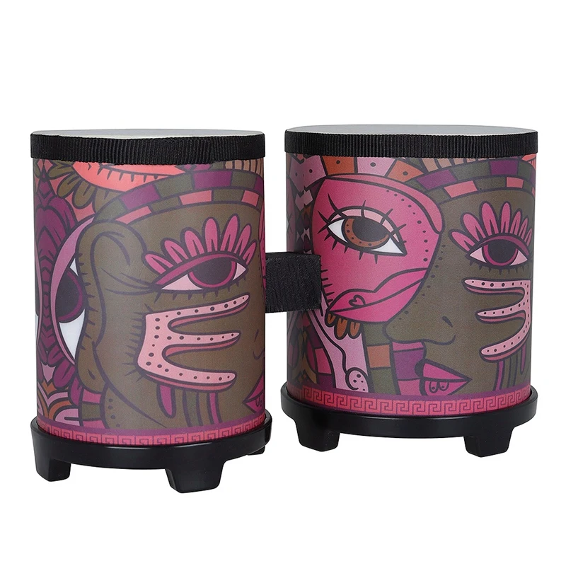 Детские ударные барабаны 2 в 1 бонго Конго с барабанами клещи маленькая игрушка